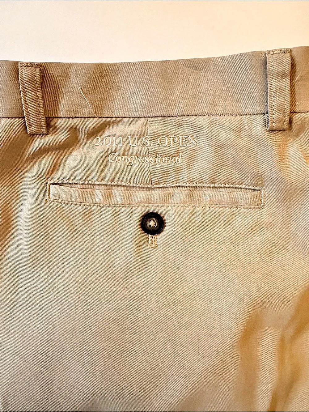 Cutter & Buck 2011 U.S. Open Congressional Bermuda Shorts in Beige Waist 38